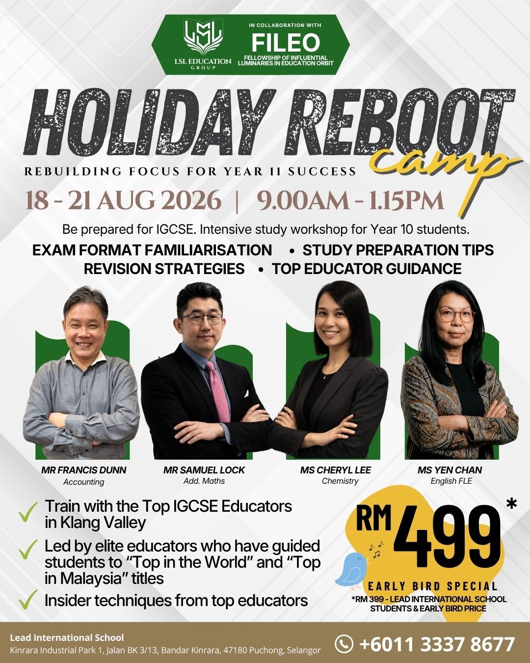 LSL Reboot Camp - Year 10 IGCSE Intensive Workshop